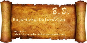 Bojarszky Doloróza névjegykártya